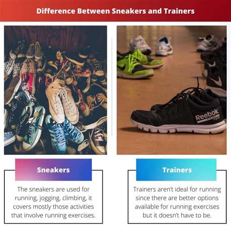 difference between trainers and sneakers.